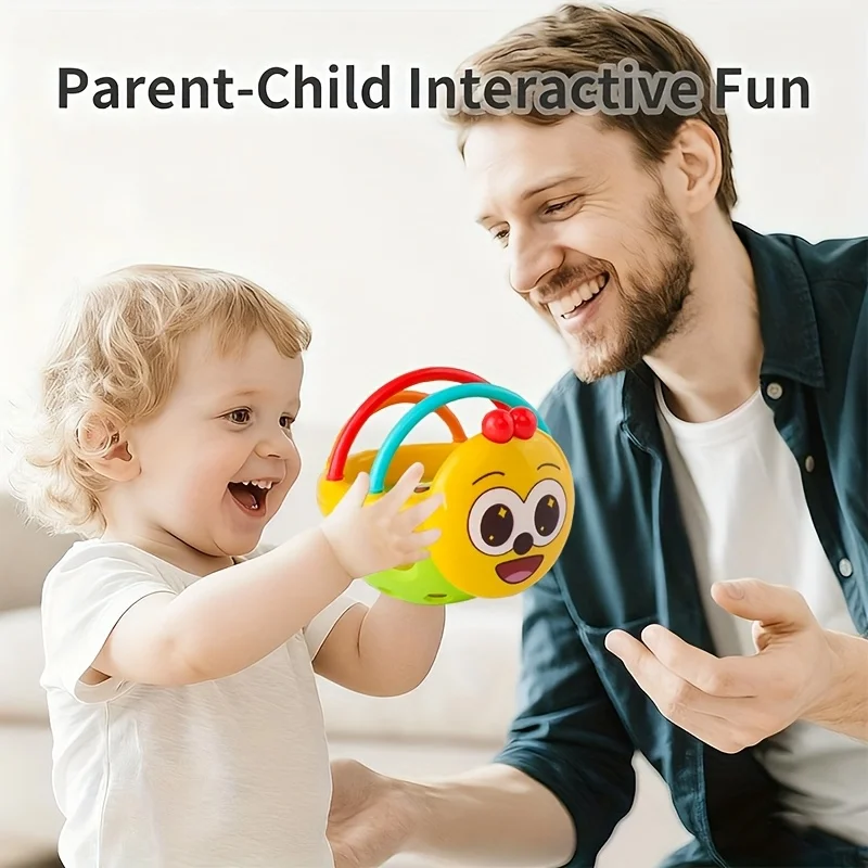 Baby-Haltende Glocke mit integriertem Glockenball – interaktives sensorisches Entwicklungsspielzeug für Säuglinge und Kleinkinder