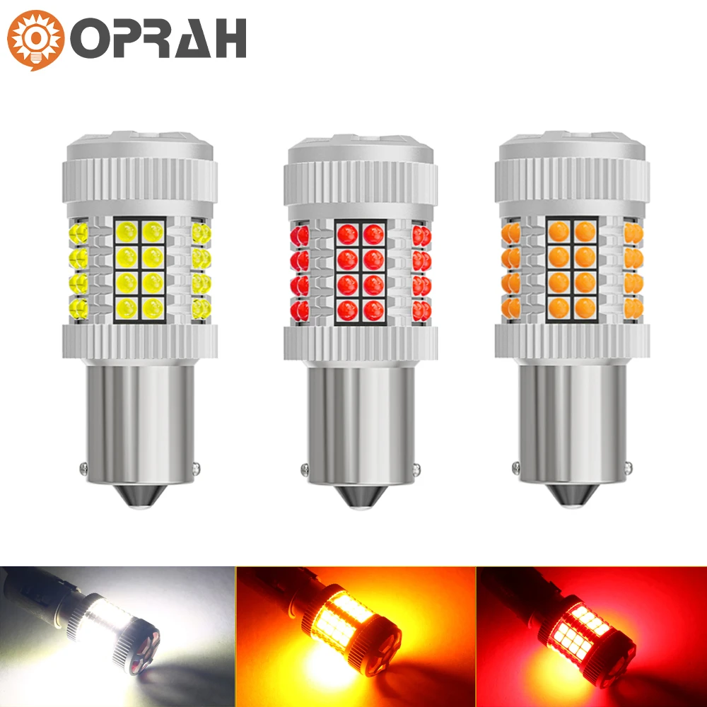 2x Canbus 1156 BA15S P21W BAU15S PY21W BAY15D 1157 T20 W21W WY21W 7440 LED Bulbs No Hyperflash For Turn Signal Lights Brake lamp