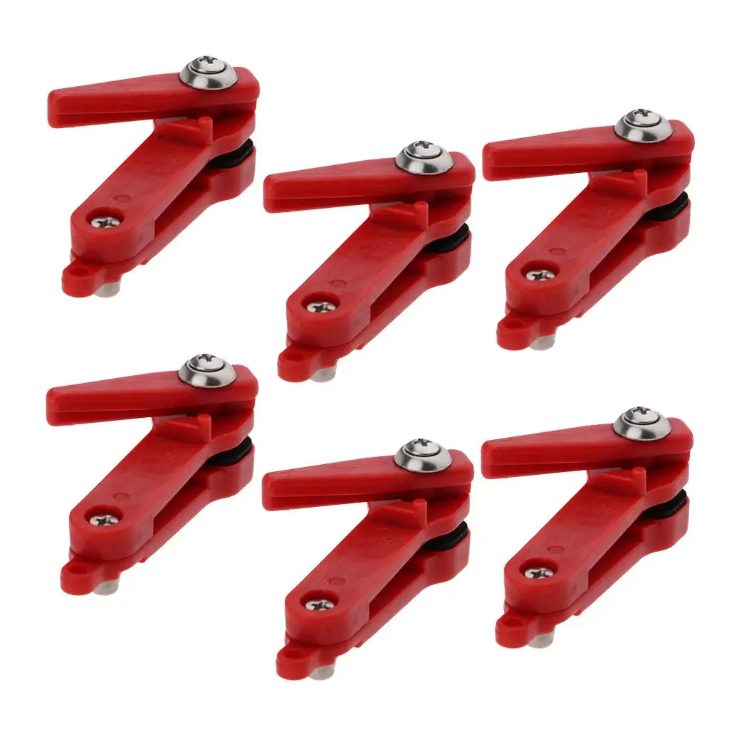 

6 x Heavy Tension Snapper Weight Release Clip for Planer Board Fishing Red