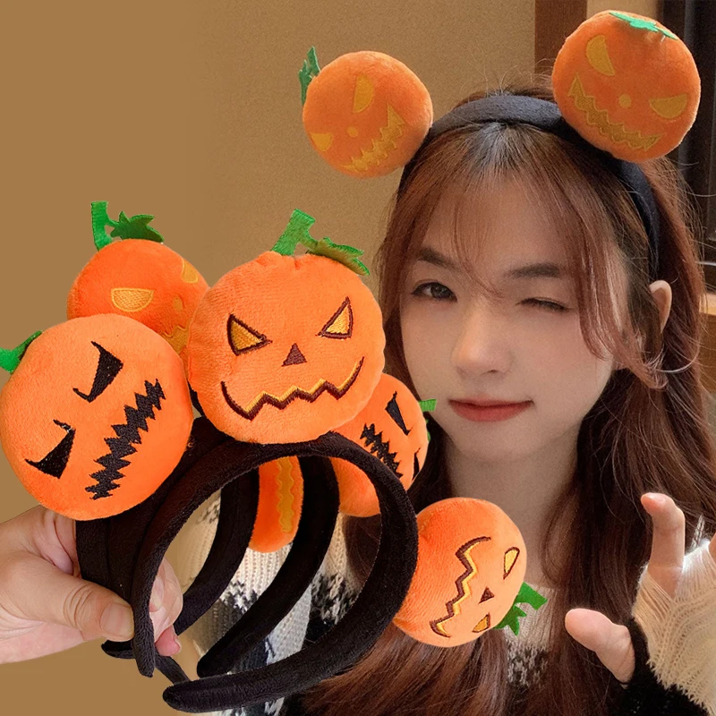 Creativw Holiday Dress Up Performance Headdress Decoration Devil Ghost Pumpkin Headband Funny Halloween Headband Doll Hairands