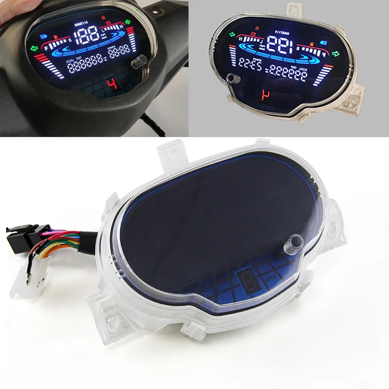 

Motorcycle LED Digita Speedometer For Yamaha Sight Crypton 115 Criptón Fi 114 Sirius Vega RR FORCE Meter Odometer 1FDH35101000