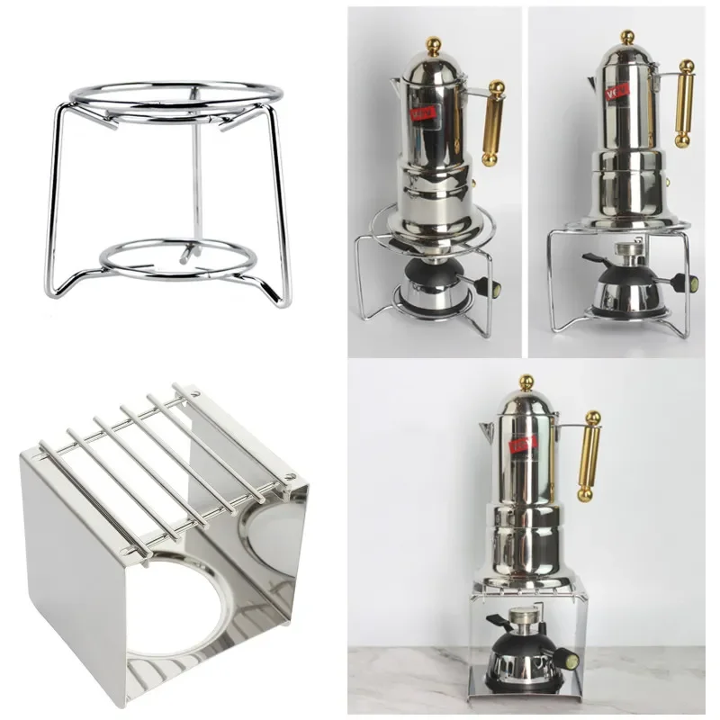 Moka Pot Stove Rack, Gas Cooker, Range Holder, Heating Support Frame, Camping, Alcohol Lamp, Teapot Coffee, Mocha Pot Stand Rack