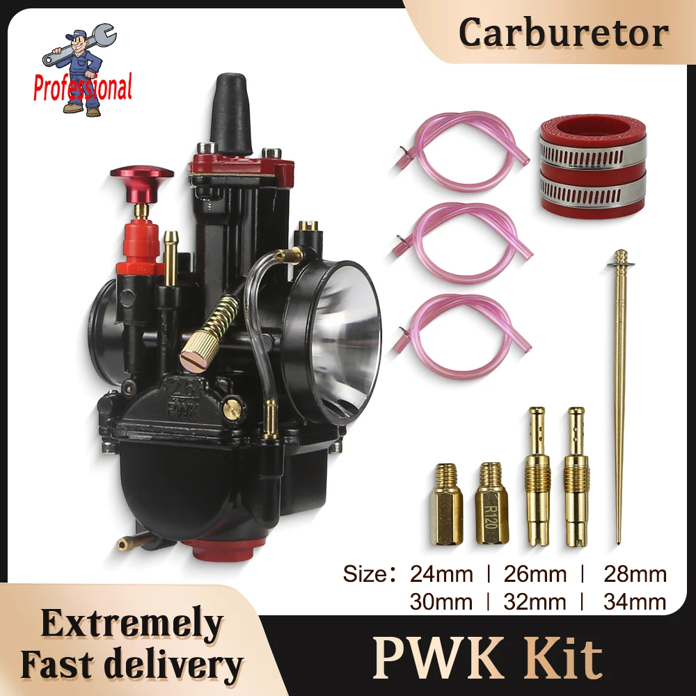 

For Mikuni PWK 24 26 28 30 32 34mm Dirt Bike Motocross Racing Motorcycle Carburetor With Power Jet