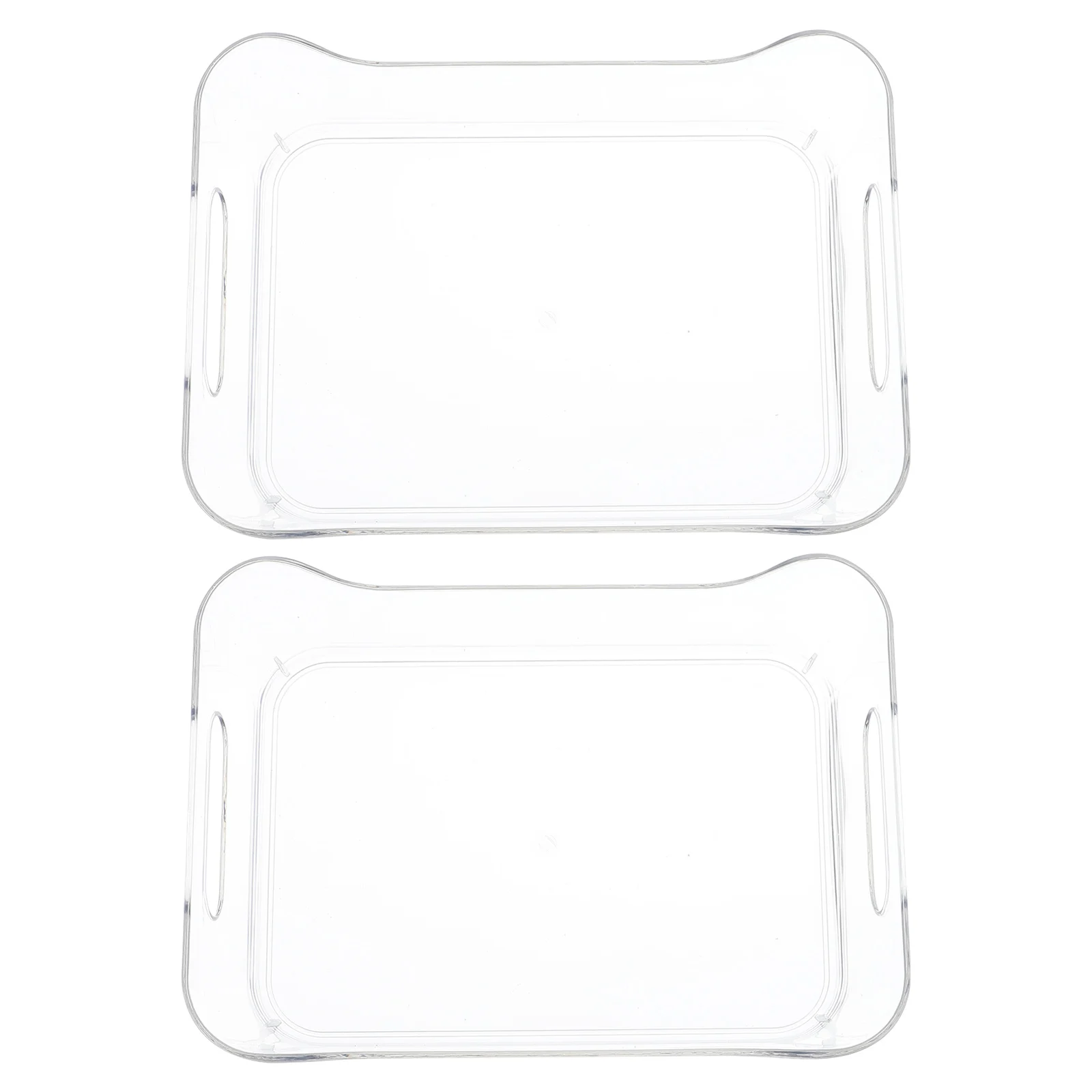 

2 Pcs PET Refrigerator Storage Boxes Transparent Fridge ganizers Multi use Bins Vegetable Fruit Cheese ganizer Small