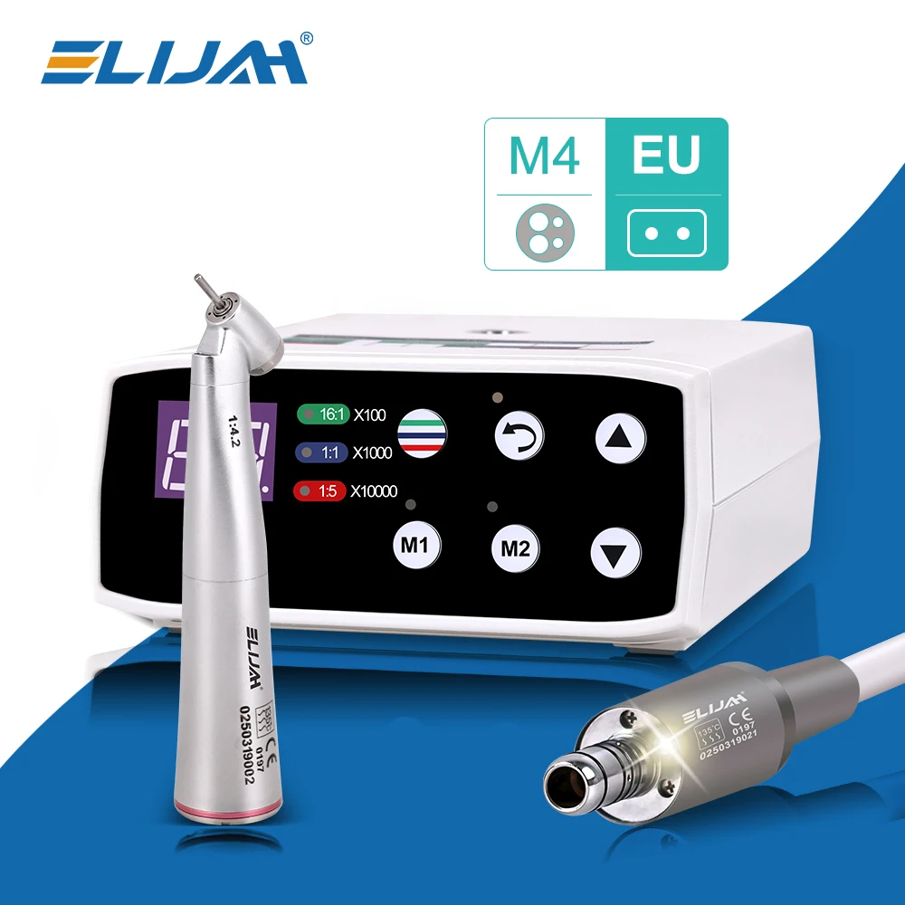 ELIJAH Tandheelkundige Borstelloze LED Micro Motor Interne Spray Elektrische Motor 1:1 1:5 Contra Hoek Lage Snelheid Handstuk Tandheelkundige Apparatuur - afbeelding 1