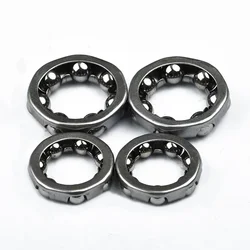 4pcs Bicycle Ball Bearing Retainer 3/16 Inch 1/4 Inch Front/Rear Bike Wheel Hub Bearings Cycling Headset Bearing Parts