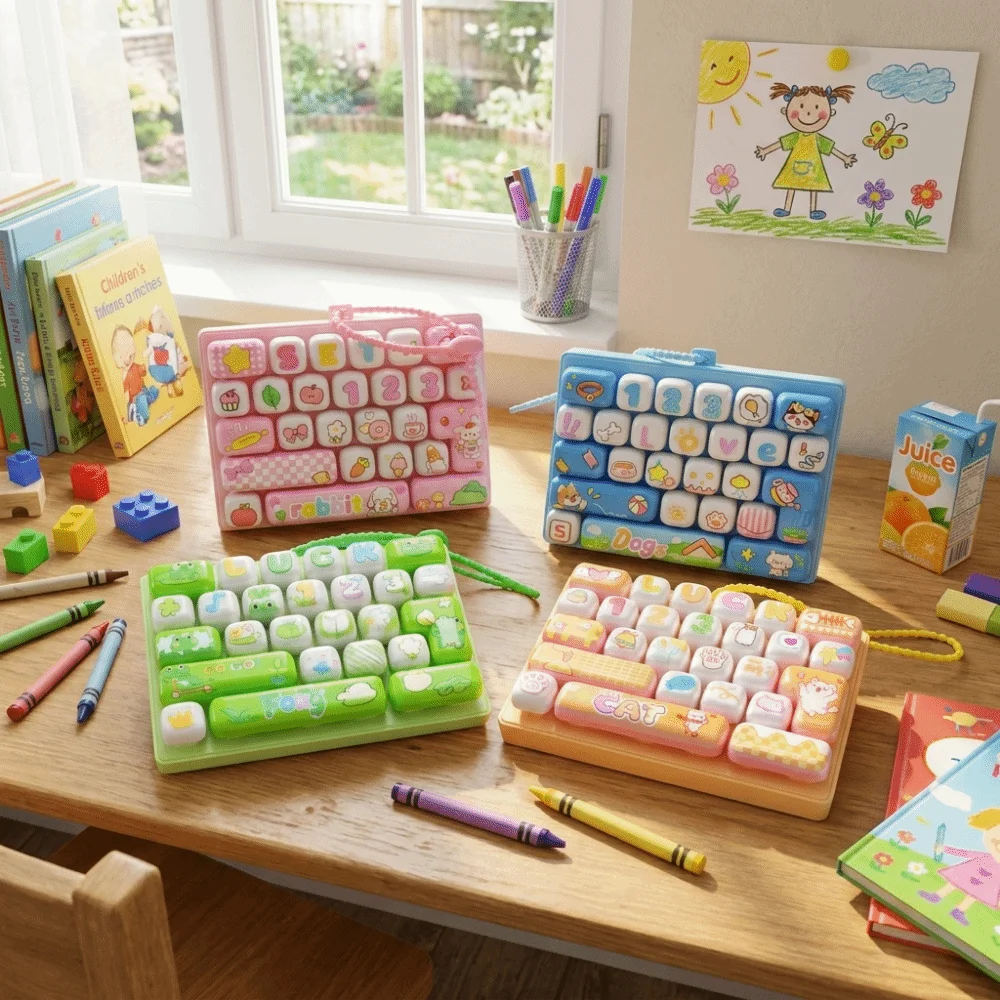26 Key 26 Key Keyboard Keychain Cute Small Gift Mini Keyboard Pendant Bag Hanging Ornament Cartoon Button Fidget Party Favor