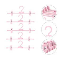 5 Pcs Telescopic Trousers Hanger Pants for Kids Foldable Clothes Rack Coat Adjustable Baby