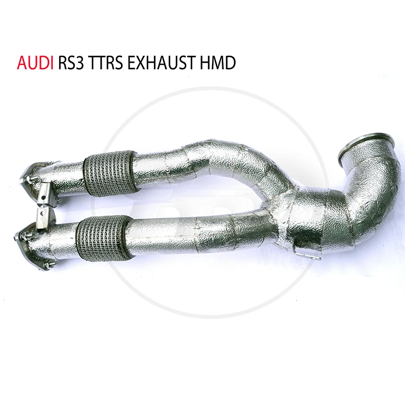 

HMD Exhaust Manifold Downpipe for Audi RS3 TTRS Car Accessories With Catalytic Header Without Cat