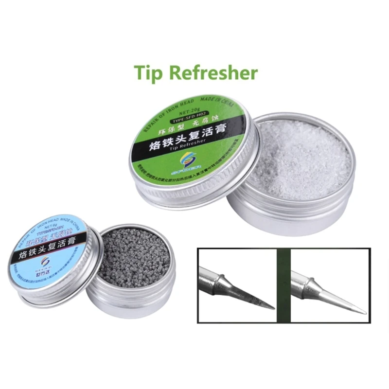 Soldering Tip Refresher Cream Clean Electrical Soldering Head Welding Oxidation