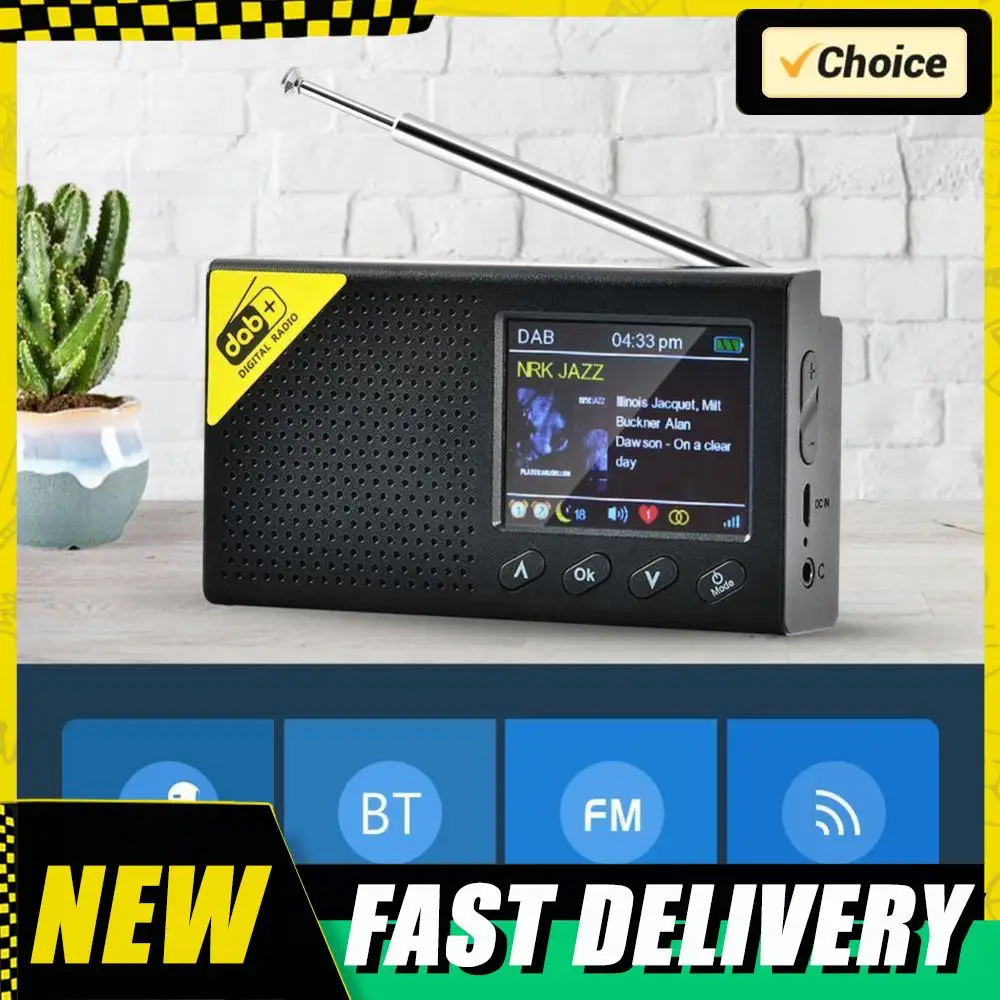

LCD Display Bluetooth 5.0 Digital Radio Stereo DAB FM Audio Player Receiver
