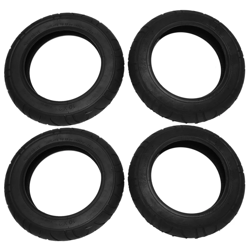 

4Pcs For Xiaomi Mijia M365 10 Inch Electric Scooter Tire 10 X 2 Inflatable Solid Tire Wanda Tire