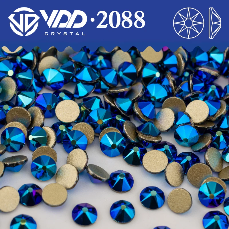 VDD 073 Jet AB SS16-SS30 High Quality AAAAA 2088 Rhinestones Crystal Flatback Stones For DIY Crafts Nail Art Accessories