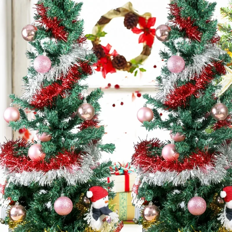 1.5M Christmas Decoration Ribbon Garland Ornaments Colorful Strips for Christmas Tree Bar Tops Wedding Party Decoration Supplies