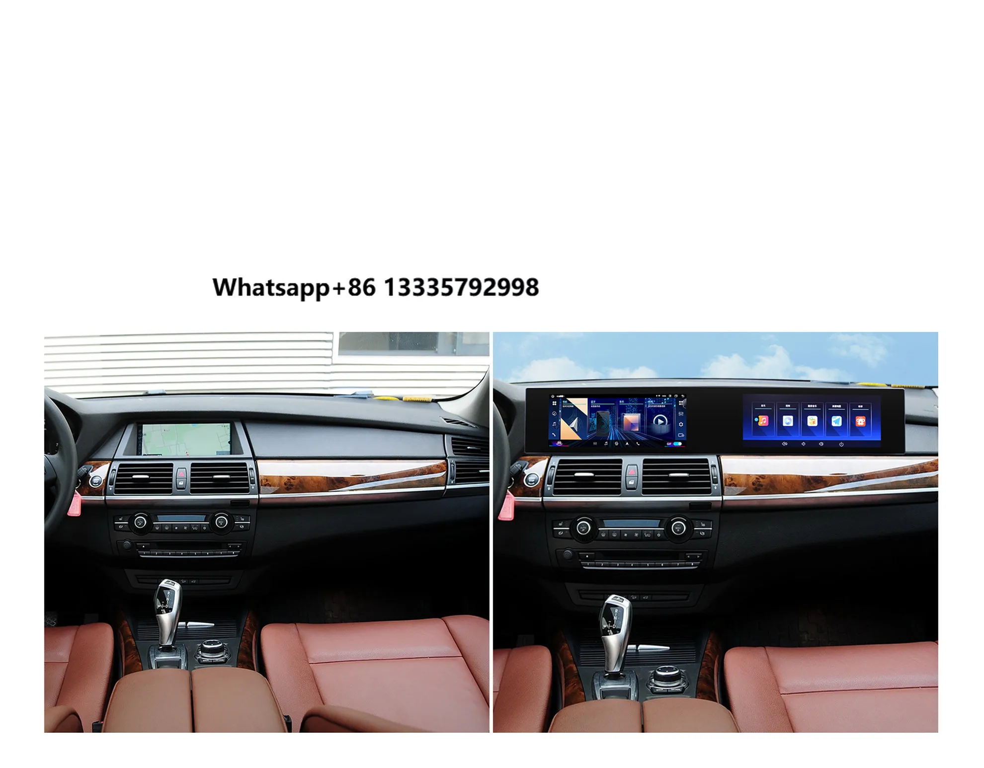 

21 Inch Android Radio GPS Navigation Carplay for DVD Player Touch Screen DSP MP3 for BMW' X5/X6(E71) 2007-2013 Reversing Aid