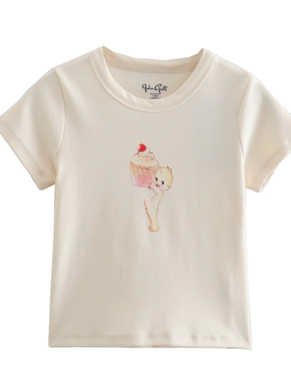 plus Size Women's Cotton T-irt Sweet And Spicy ort Sve round Ne Commute Sle Summer Design Sensation Casual Top