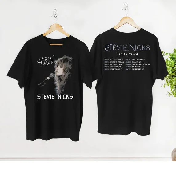 

Футболка Graphic Stevie Nicks Tour 2024, футболка для концертов Stevie Nicks