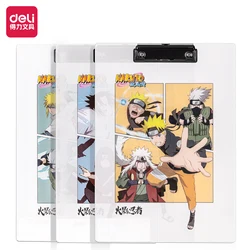 3Pcs/Set Deli 64525 Naruto A4 Board Clip 235*315mm Supplies School Office Stationery