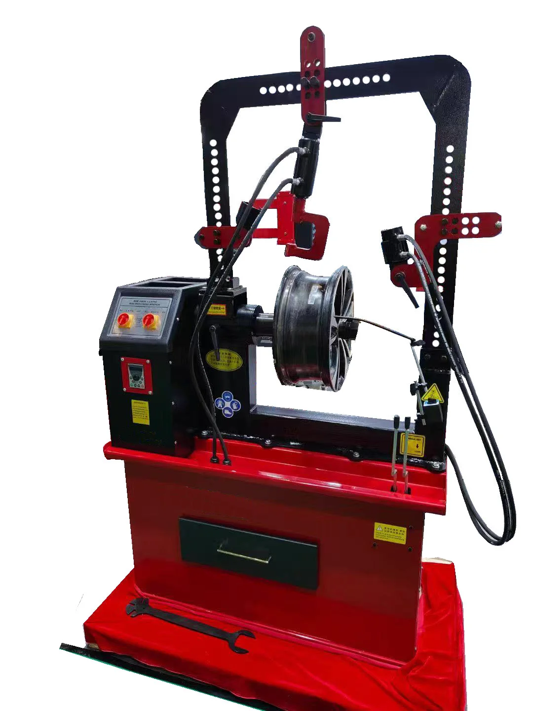 Aluminum Alloy Rim Straightening Machine Xlz-70 Wheel Rim Straightener with Lathe Repair Wheel Hub Machine