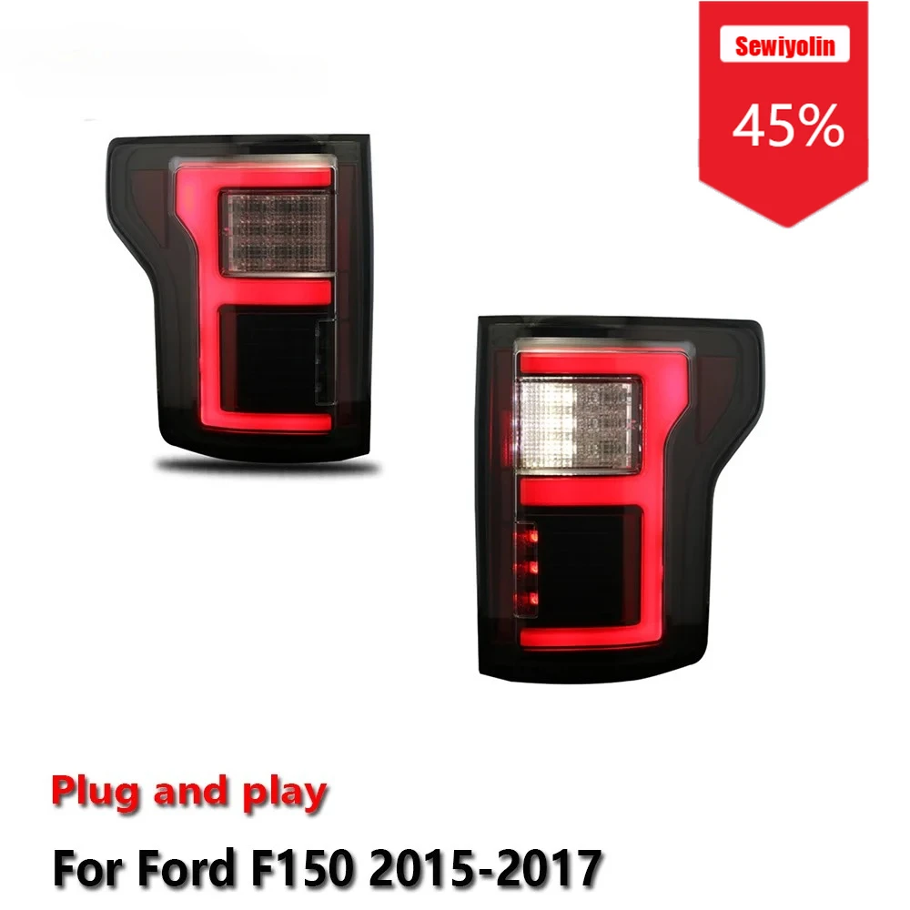 

Sewiyolin автомобильные светодиодные задние фонари в сборе для Ford F150 2015-2017 авто противотуманные DRL тормозные указатели поворота Plug and Play