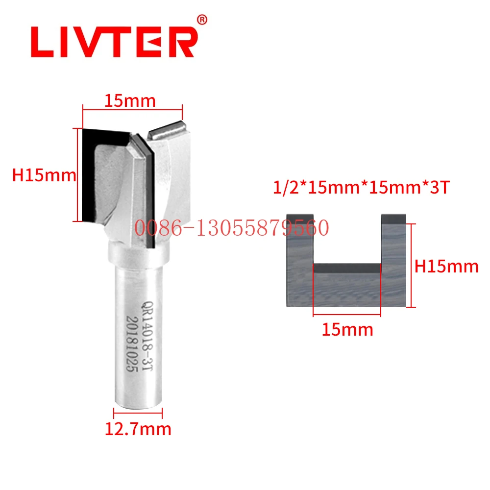 Livter PCD 바닥 청소 목재 다이아몬드 스트레이트 라우터 비트, CNC 플랫 엔드 밀 목재 밀링 커터, 미터법 크기, 3 및 4 플루트