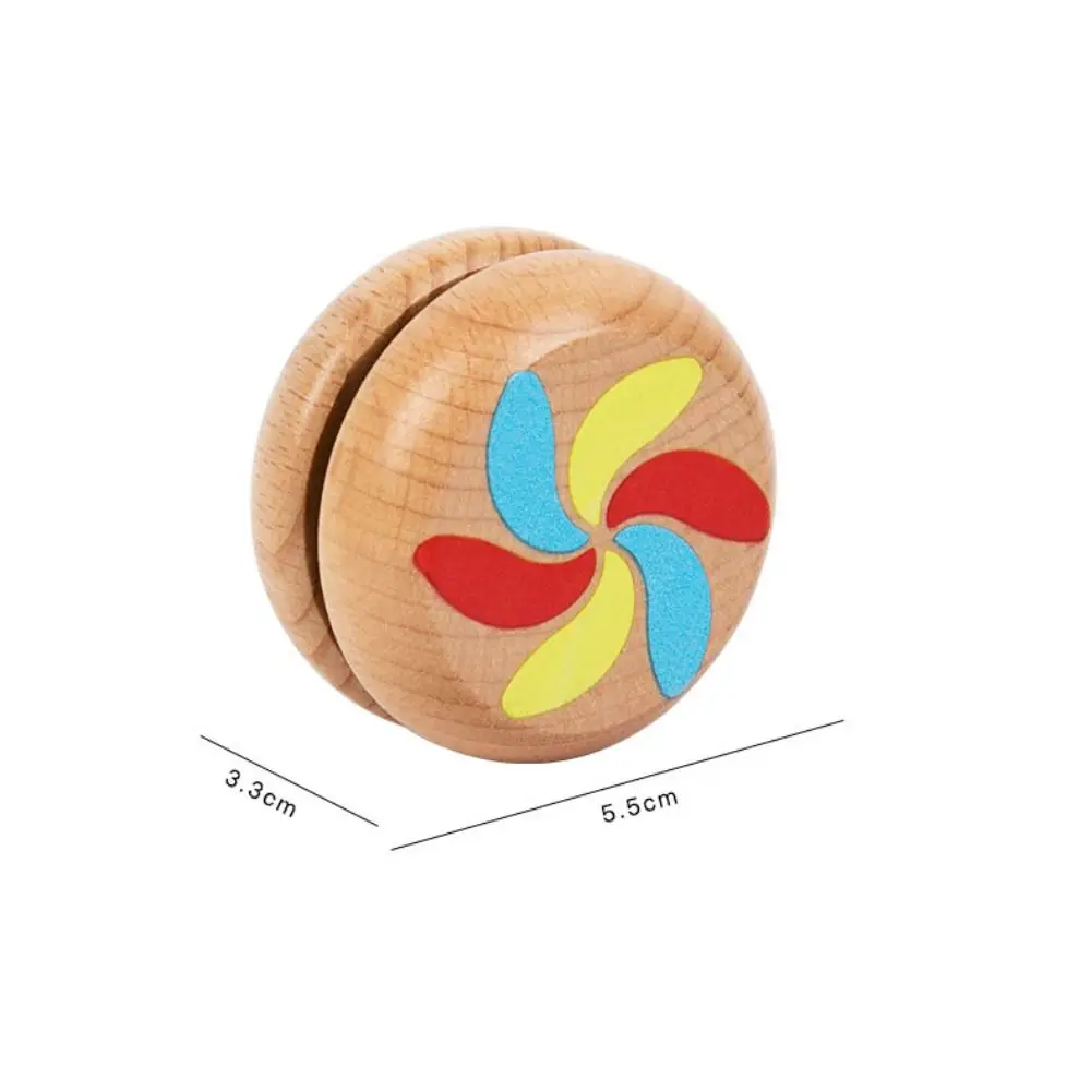 New Brainstorming 1A Yoyo Toy Beginner Concentration Yoyo Ball Cartoon Wooden Developmental Toys Children