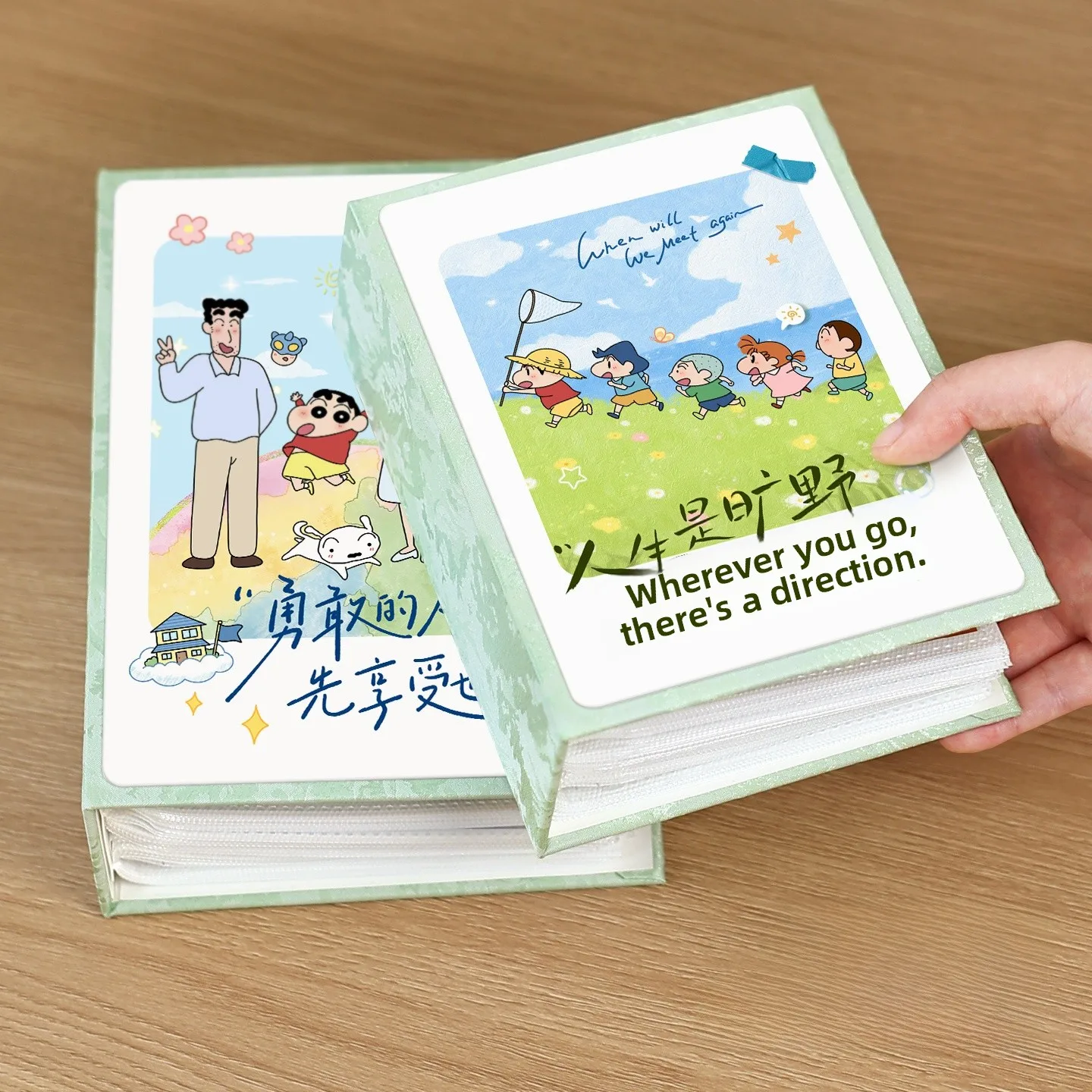travel-themed-small-album-book-pages-3-inch-4-photo-insert-large-capacity-family-children's-growth-memory-book-art-point