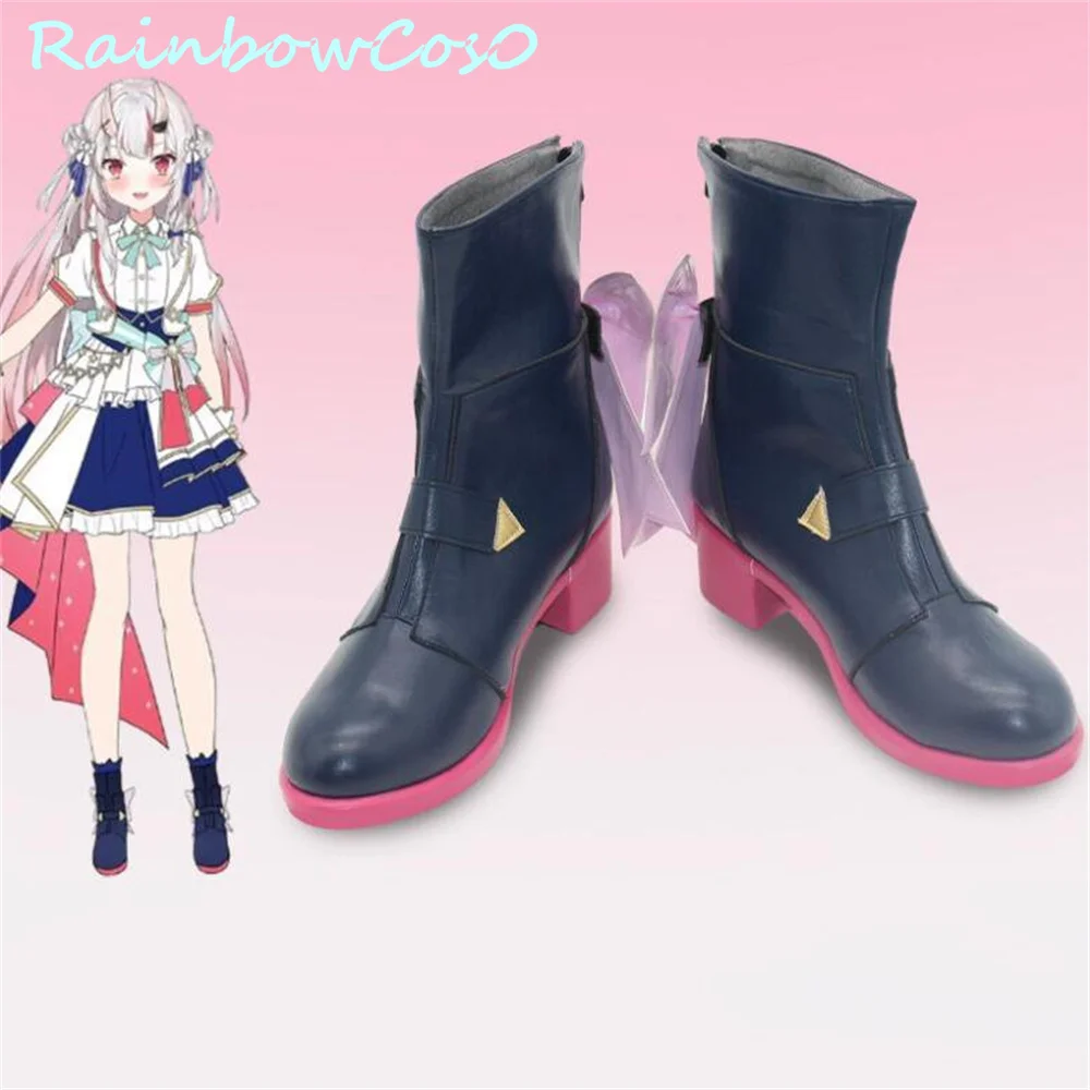 Nakiri Ayame Virtual YouTuber VTuber Cosplay Shoes Boots Game Anime Halloween Christmas RainbowCos0 W3574