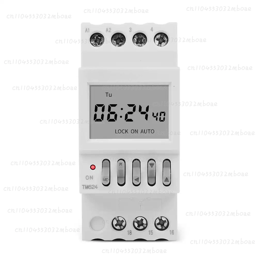 TM624 power supply time-controlled switch intelligent switch timer 40 groups time-controlled bell , guide rail installation 220V