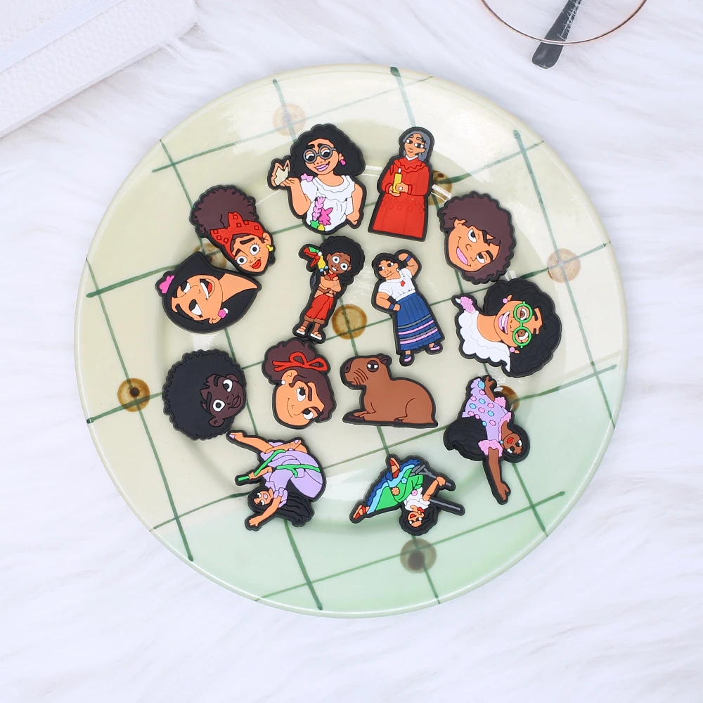 15pcs/set Disney Encanto cartoon Series ​for Shoe Charms Accessories for Classic Clog Shoe Decoration Kids Gifts