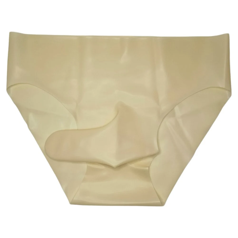 Men Sexy Latex Underpants Men Sexy Tоy Mens Seamless Elephant Nose Briefs Low Waist Brazilian Underwear Safety Men's Panties