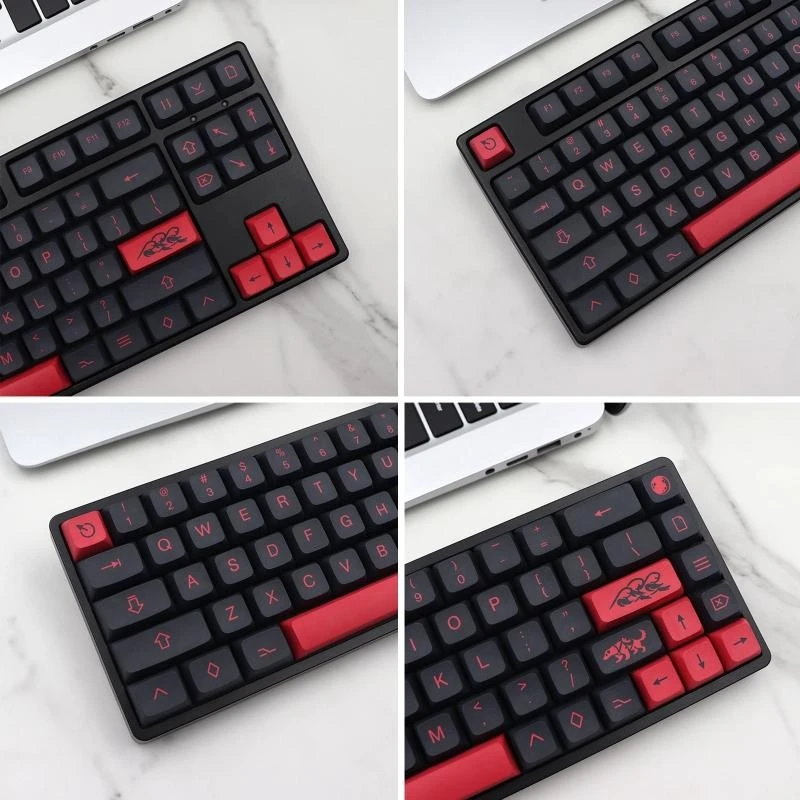 HX6A Mizu XDA Keycaps 132Key Sublimation for // Mechanical Keyboard