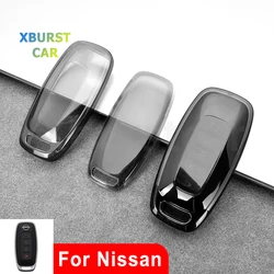 Auto Remote Key Case Holder Cover Shell Fob Holder for Nissan Qashqai J12 Juke Teana X-trail T33 Kicks Altima Ariya 2023 2024