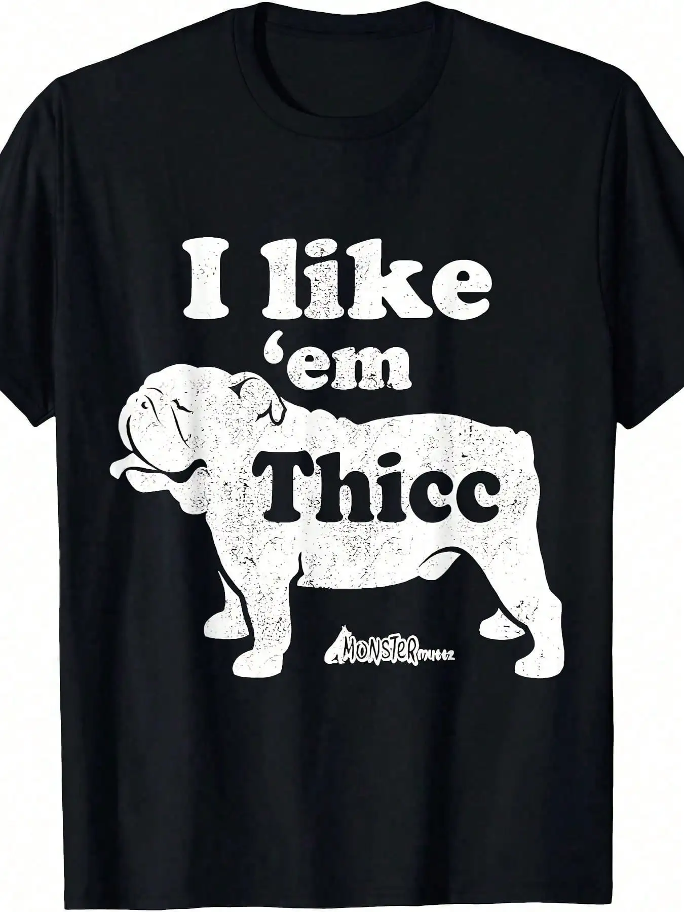 

[Cute Chonky Bully T-Shirt] English Bulldog Top, Cute I Like Em Thicc, Chonky Bully T-Shirt