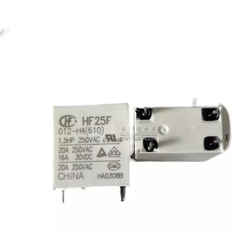 (10pcs) New original Hongfa relay JQC-HF25F-012-H4 4-pin set of normally open DC12V