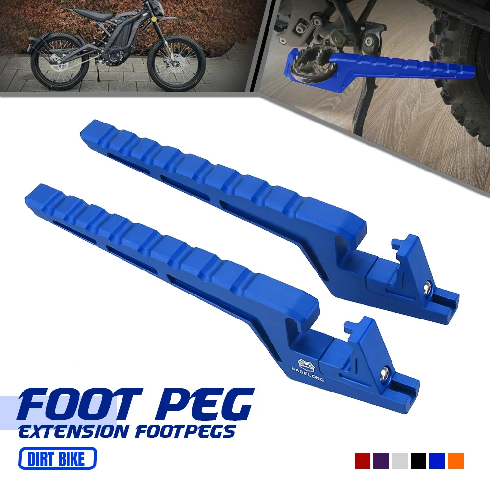 Passenger Pedal Footpegs For Husqvarna FS450 FE 250/350/450/501 TE 150/250/300 TX125 2017-2023 Bracket Kits Footpegs Extenders