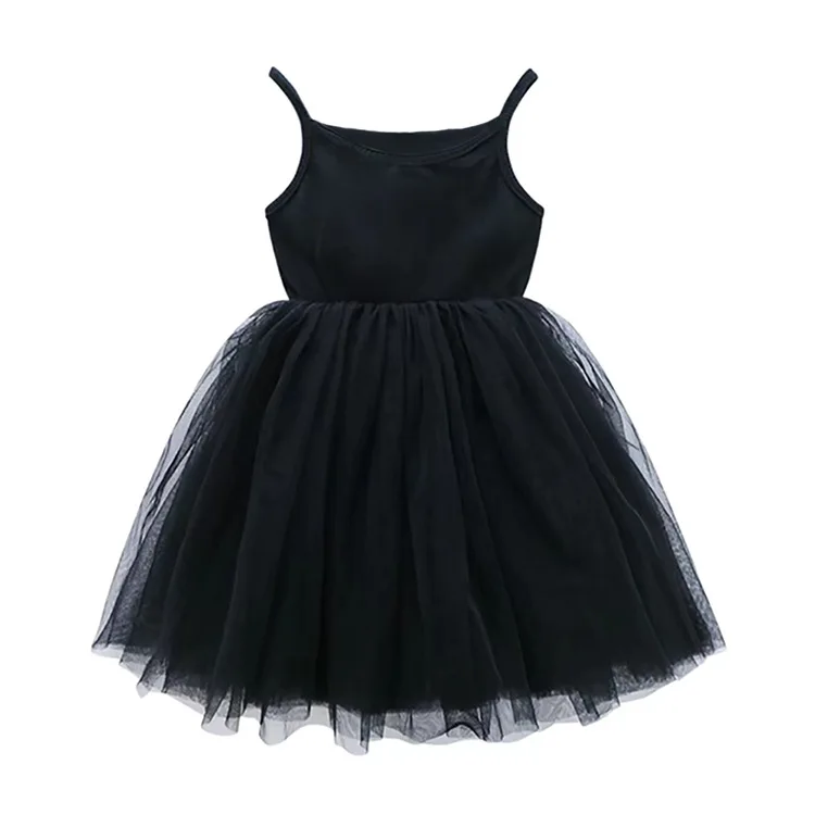 2024 New Baby Girl Summer Sleeveless Dress Kids Casual Tutu Dresses Outfits Children Lace Mesh Birthday Party Dress For Girls