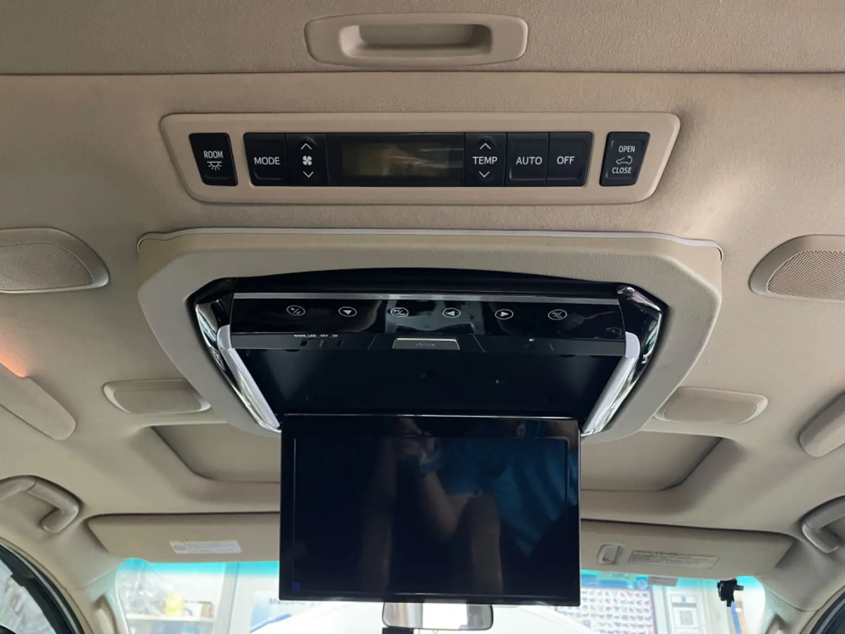 13.3'' Car Roof  IPS Flip Down Screen Overhead Multimedia Video Mount Display MP5 Player for Alpard(20 30 Series)