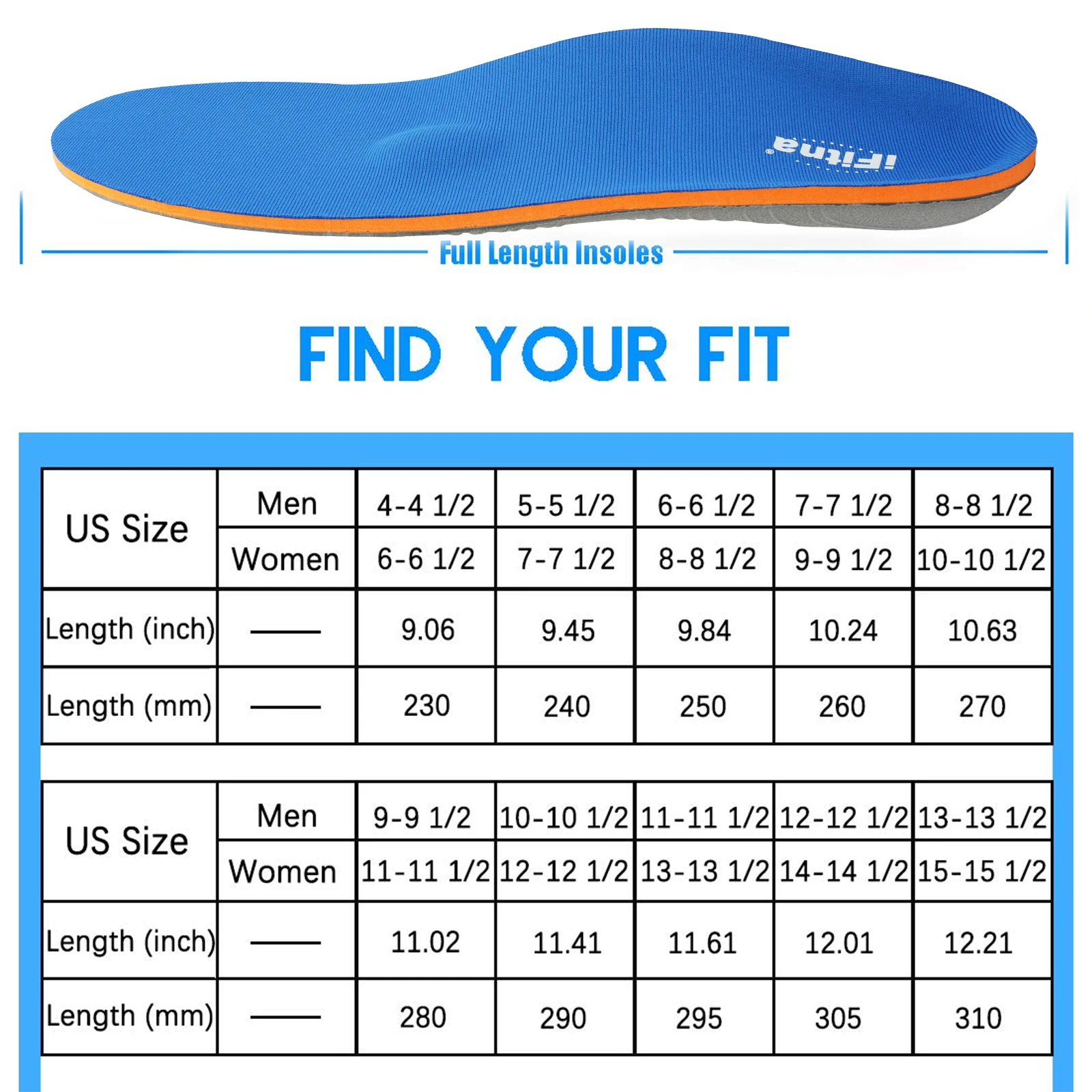 iFitna Flache Füße Orthopädische Arch Support Einlegesohlen Sneakers Sole Frauen Plantarfasziitis Ferse Schmerzen Männer Orthesen Einlegesohlen Schuh Einsätze Pad – Detail 2