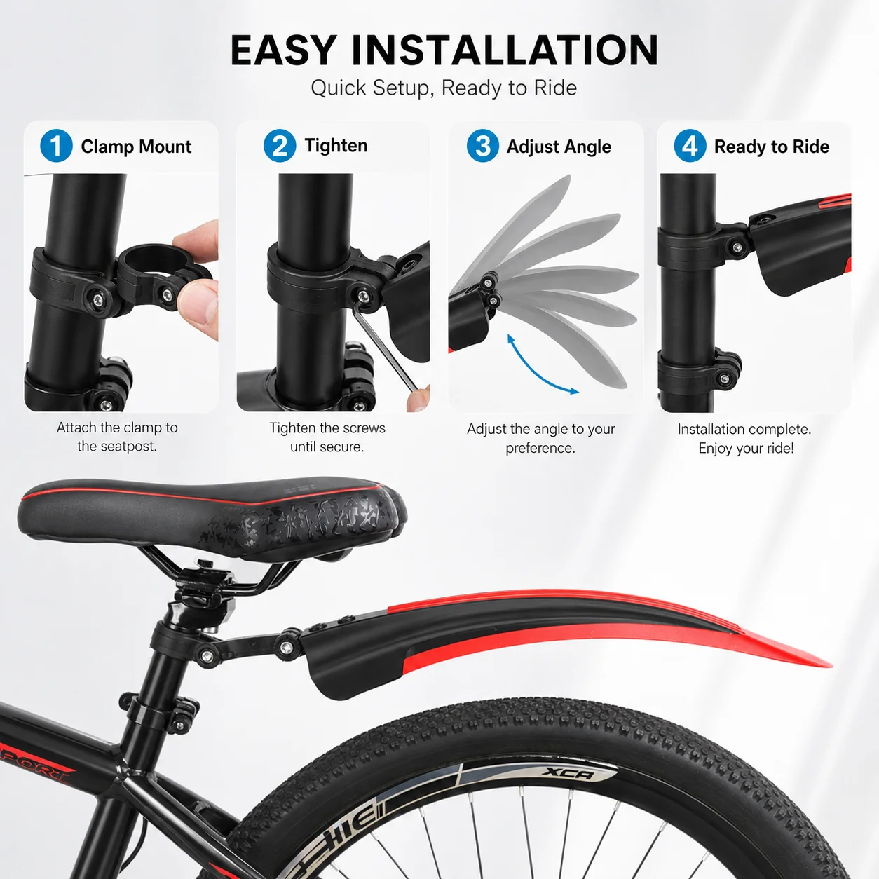 PINMOAP Mtb Road Bike Fender B - Cycling Commute Rain recension och pris