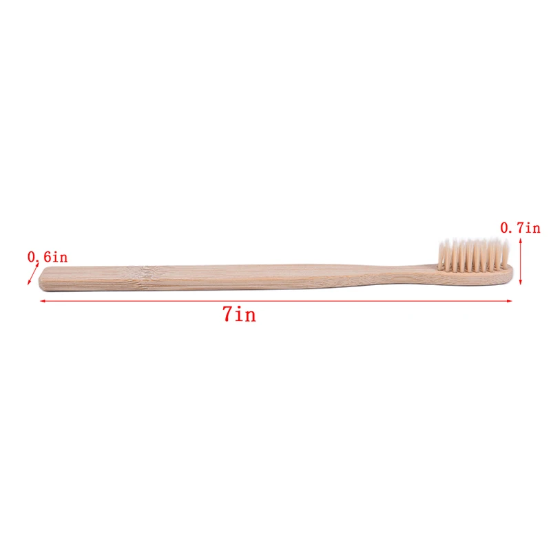 10pcs/set Environmental Bamboo Charcoal Toothbrush For Oral Health Low Carbon Medium Soft Bristle Wood Handle Toothbrush