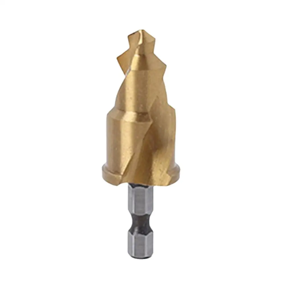 Titanium Plated PPR Lifting Drill Water Pipe Repair Reamer Set Water Pipe Opening Hex Shank Water Pipe Connection Tool