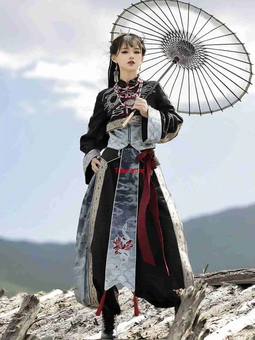 

Snake Abyss Immortal Martial Arts Style Hanfu Game Anime Little Taoist Cosplay Ancient Style Han Element Lolita Halloween