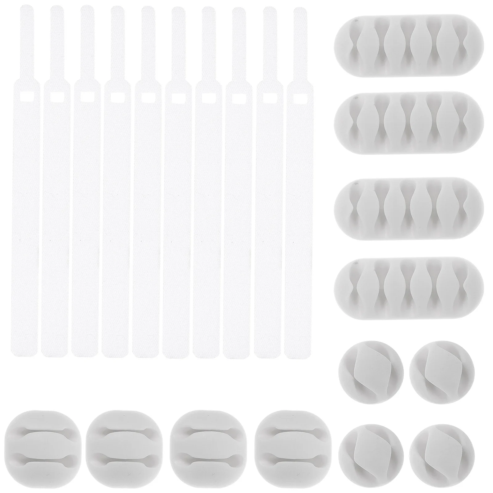 

26 Pcs Cable Organizers for Office Wire Cord Porous Clips Management TPR Adhesive Holders