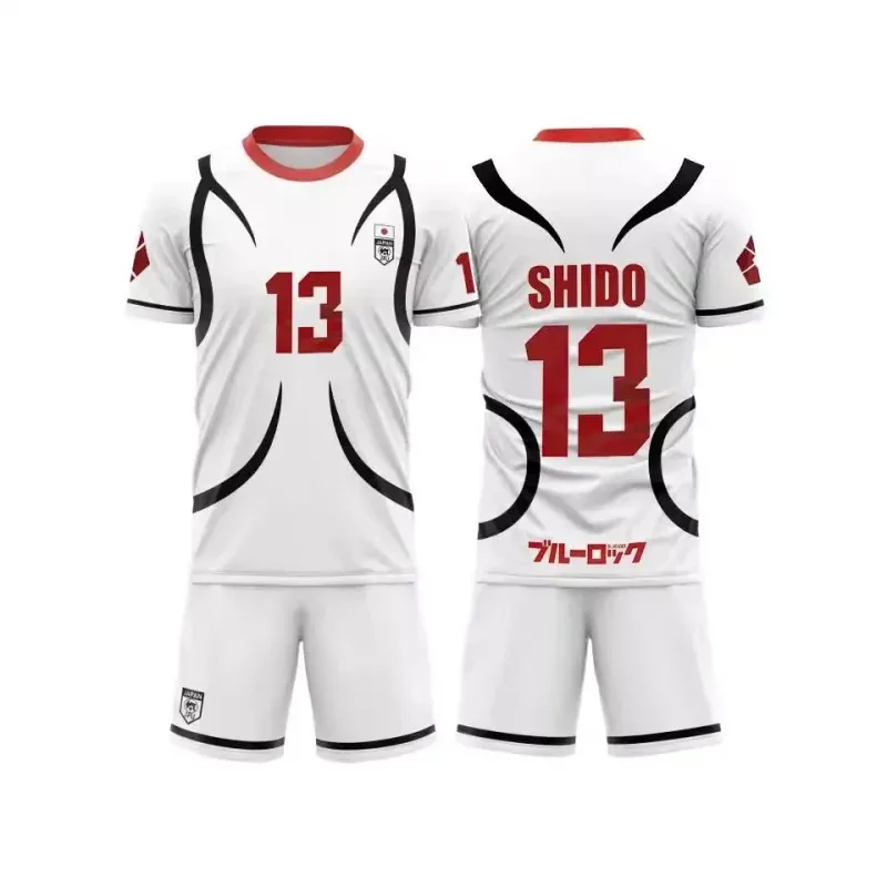 Anime Blue Lock SAE Cosplay Set Japan U20 Team Oliver Aiku CHOU Voetbalshirt #   11 Sendou. #   13 Shidou voetbaluniform 3D-print