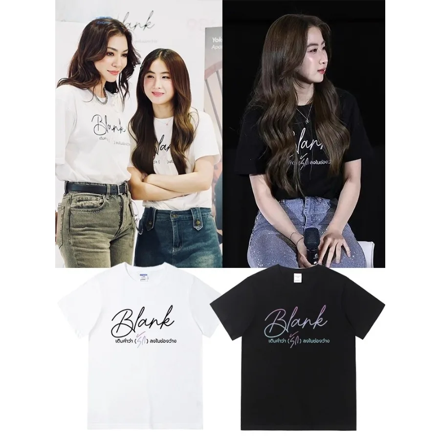 Thai Drama Blank The Series Fayeyoko Faye Yoko Same T-shirt 100% Cotton Summer Crewneck Short Sleeve Funny Tshirt Graphics Tees