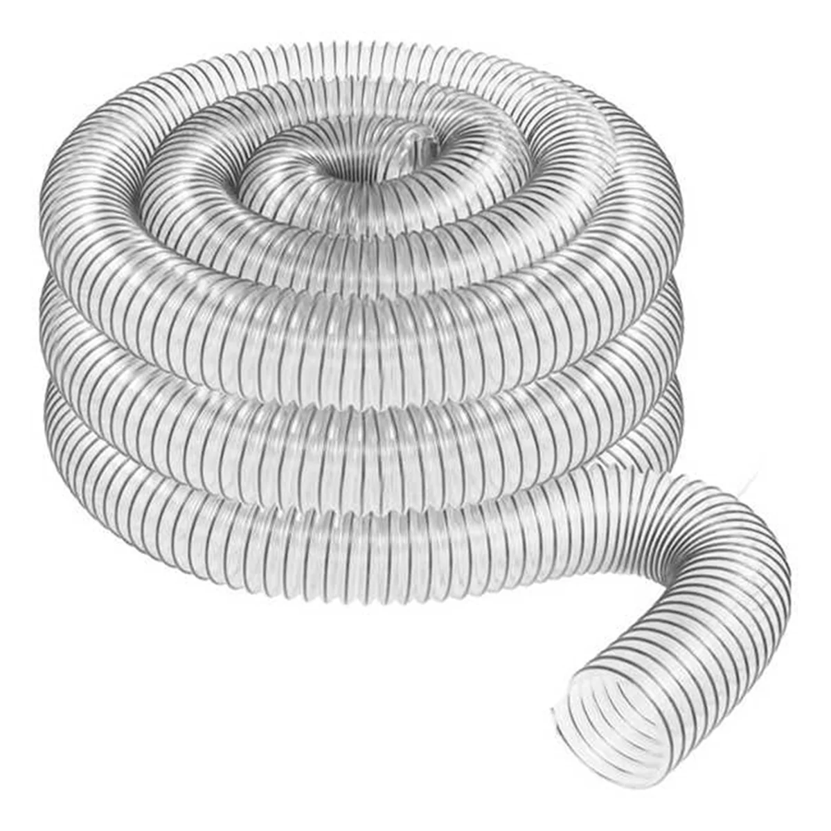 Big sale 2Inch OD 50mm Clear PVC Dust Collection Hose for Use with Dust Collectors with Ports. Ideal for Shop Vacuums