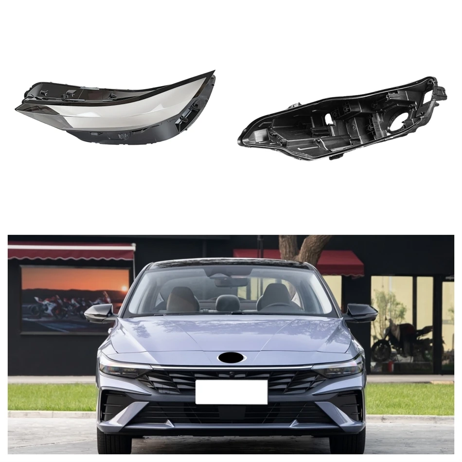 For Hyundai Elantra 2023 2024 Car Replacement Parts Base Head Lamp Shell Headlamp Base Fixing Bracket Lampshades Lamp Shell