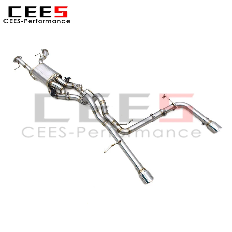 CEES New Design Valved Sport Exhaust for Ford Bronco V6 3.0T 2024-2025 Stainless Steel Muffler Catback Pipe With Chrome Tips