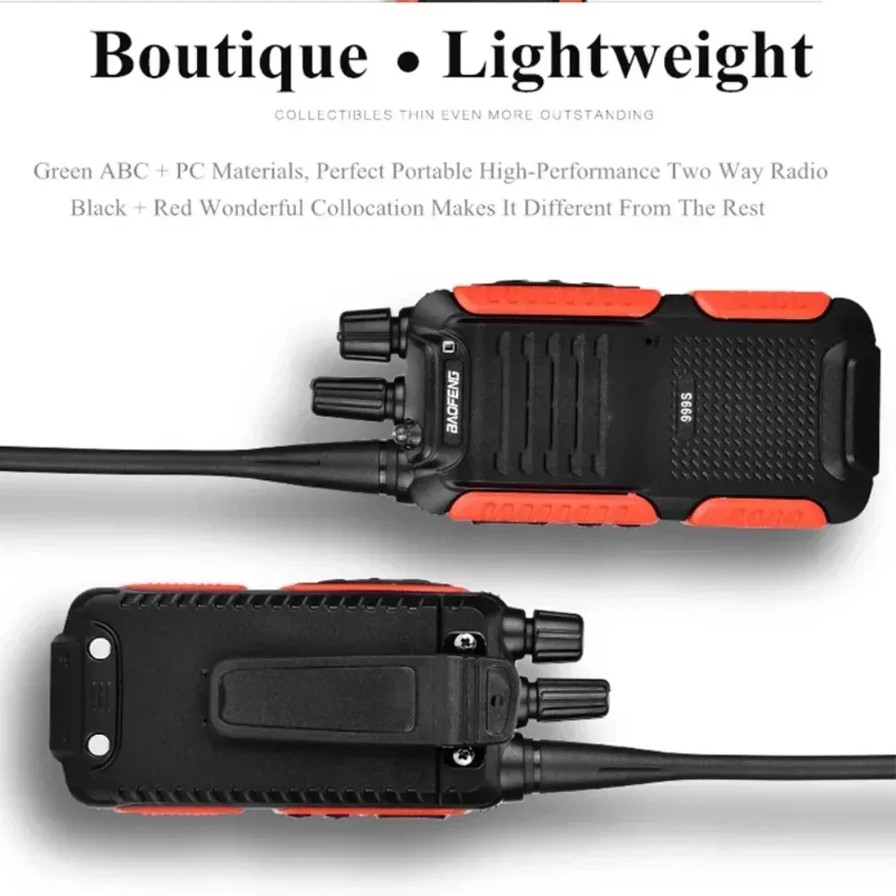 Baofeng BF-999S WalkieTalkie UHF400-470MHz Military Radio Two Way Ham Radio FM Transceiver CB Radios 3-5KM BF999s Update Of 777s